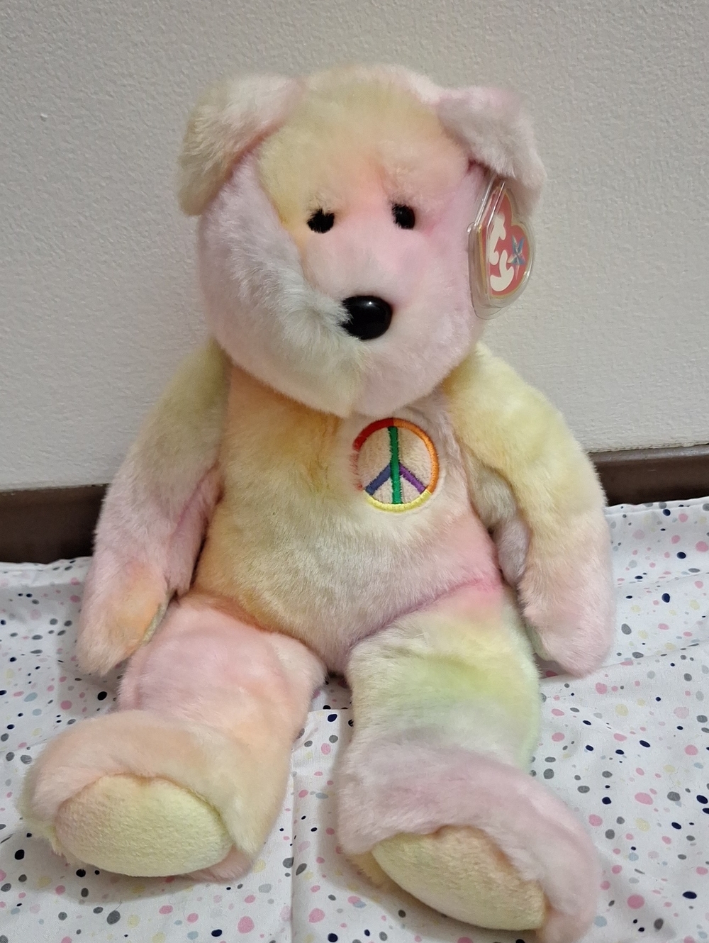 Peace TY BEANIE BUDDY Bear